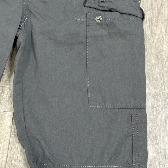 Boys Kidpik Large 10 - 12 Cargo Shorts 6 Pockets Charcoal Drawstring Waist NWT - Picture 6 of 8